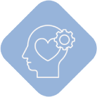 icône bleu ciel du cerveau